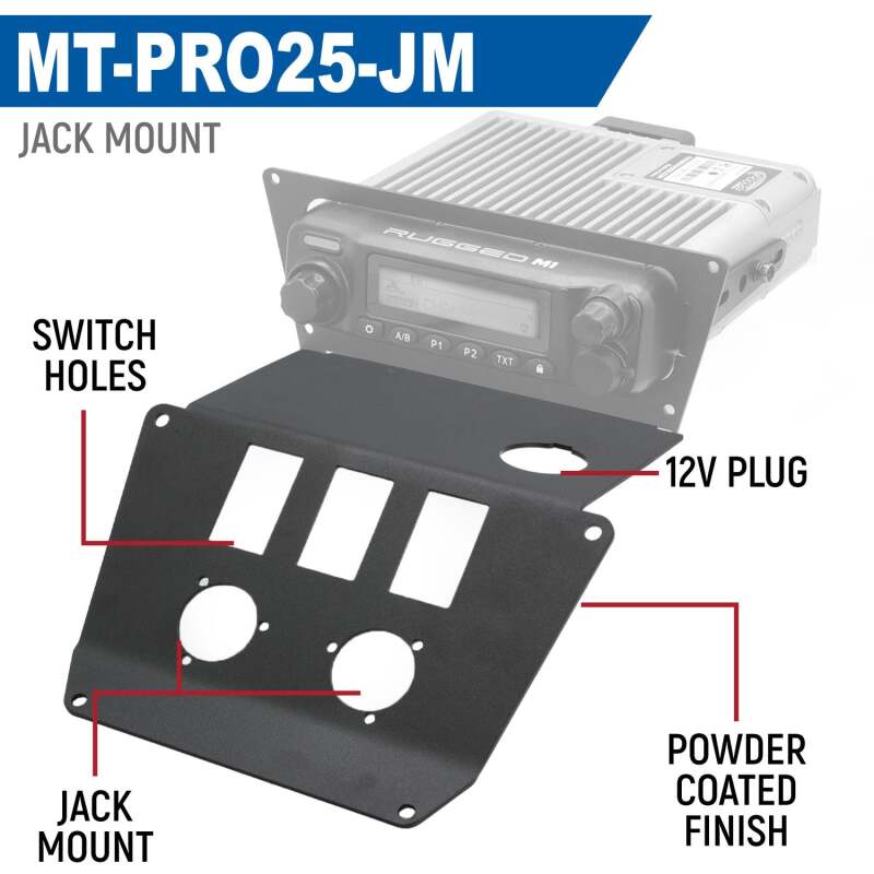 Polaris RZR Pro R Radio Mount - Rugged Radios - Switch Pros 8 - 2025+